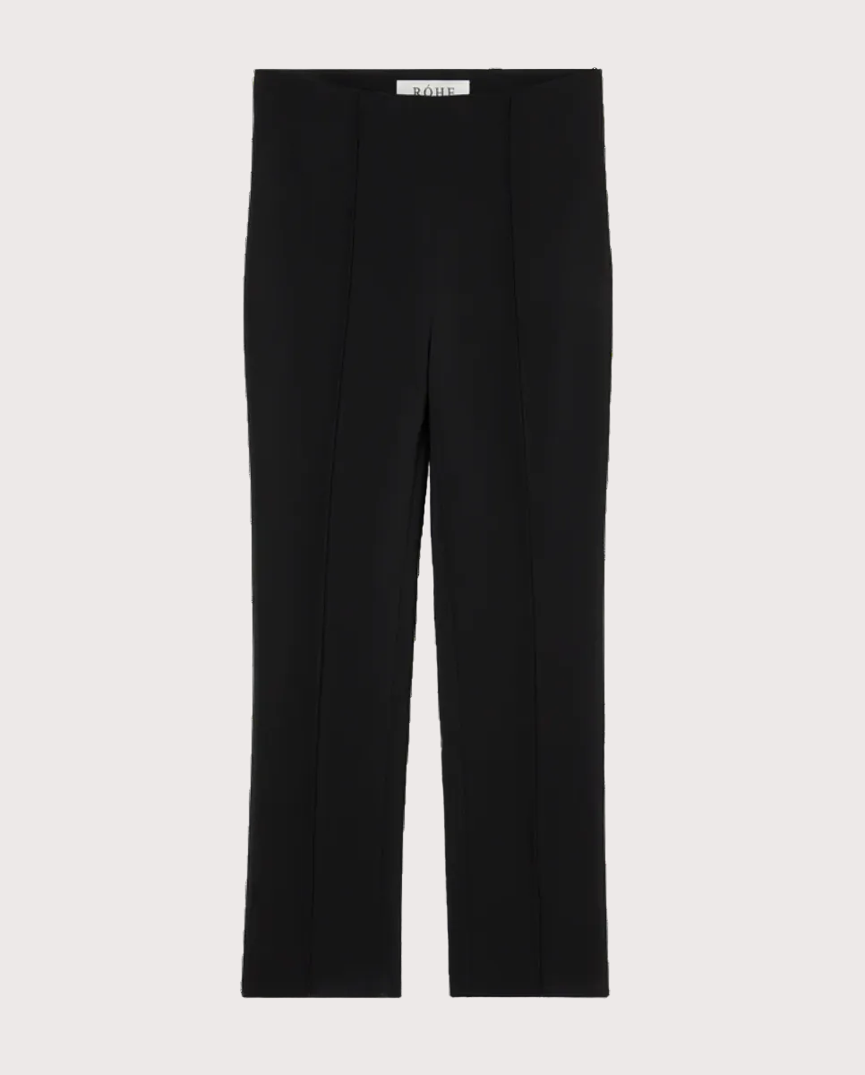 Cigarette Leg Trousers Black