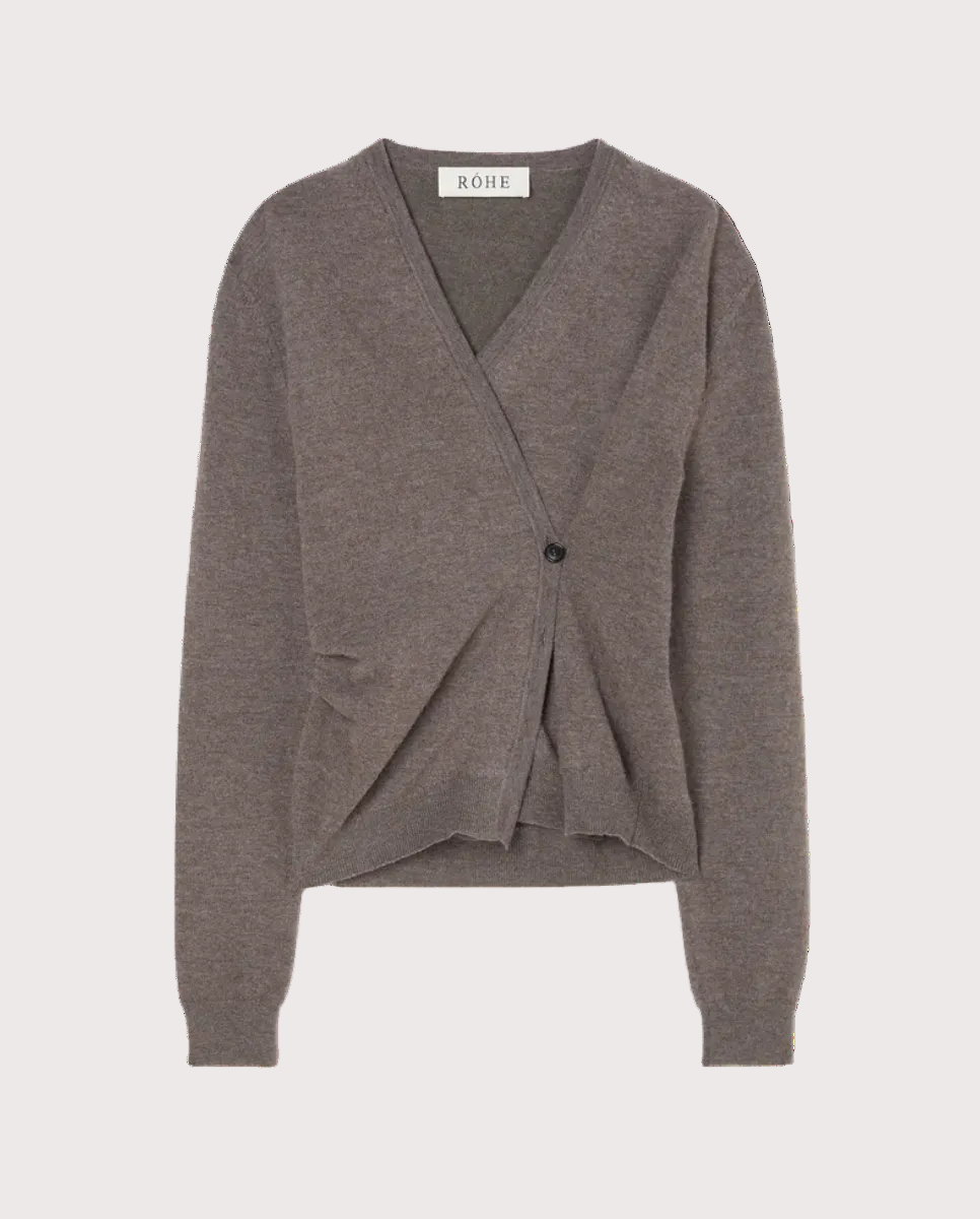 Twisted Ballet Cardigan Mud