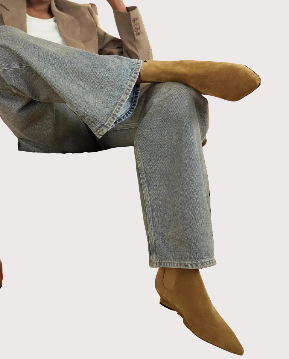 Camille Boots Taupe Suede