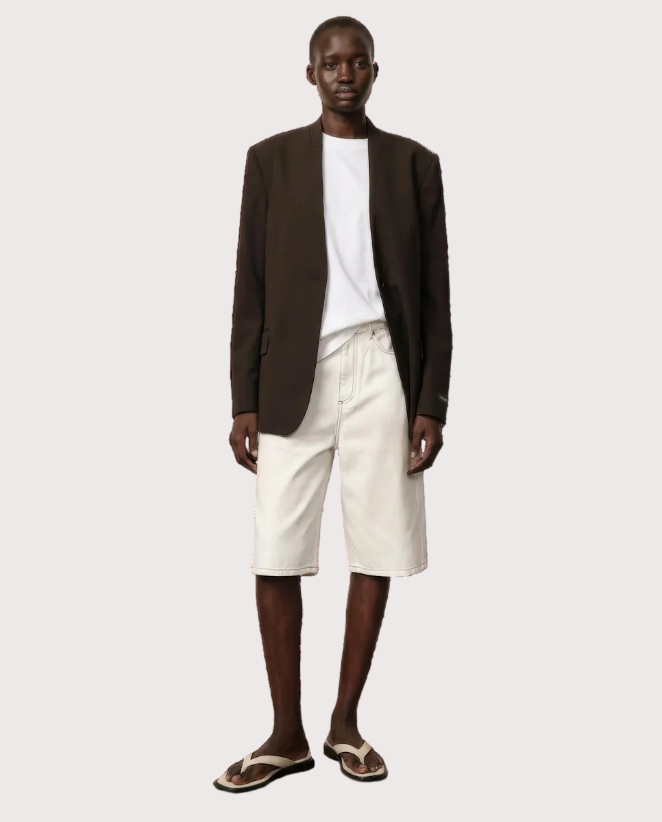 Clarissa Regurlar Fittet Blazer Coffee Brown