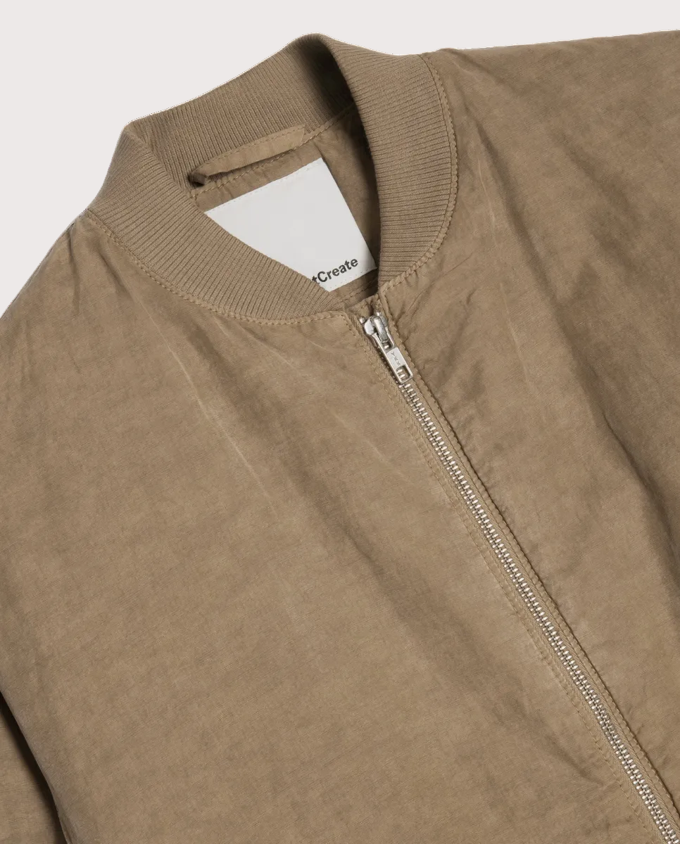 Basement Bomber Jacket Taupe