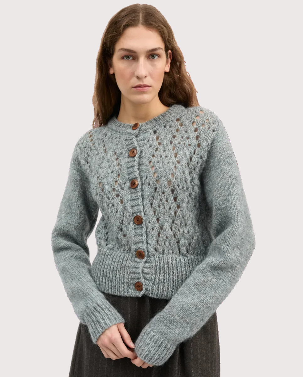 Elva Cardigan Stormblue