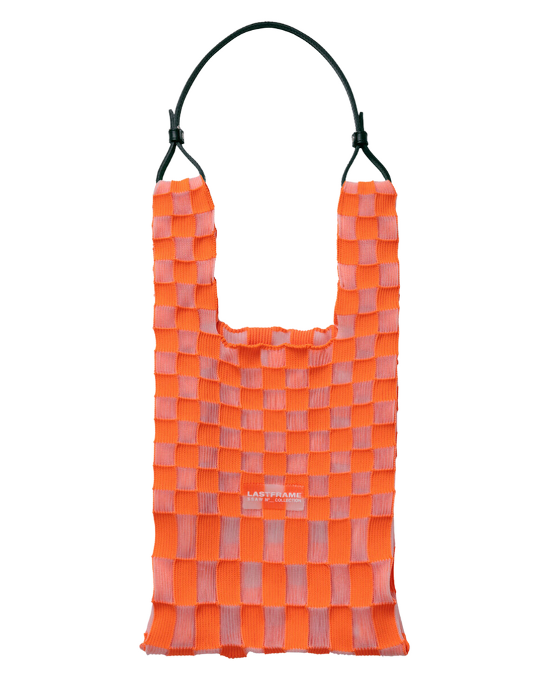 Ichimatsu Market Bag Medium Orange Clear