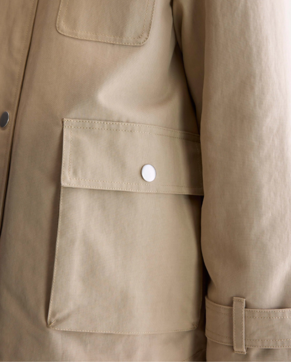 Cotton Blend Jacket Clay