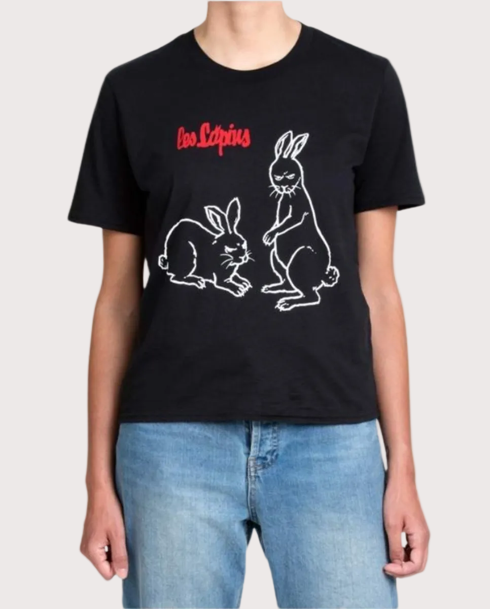 Les Lapins T-Shirt Black