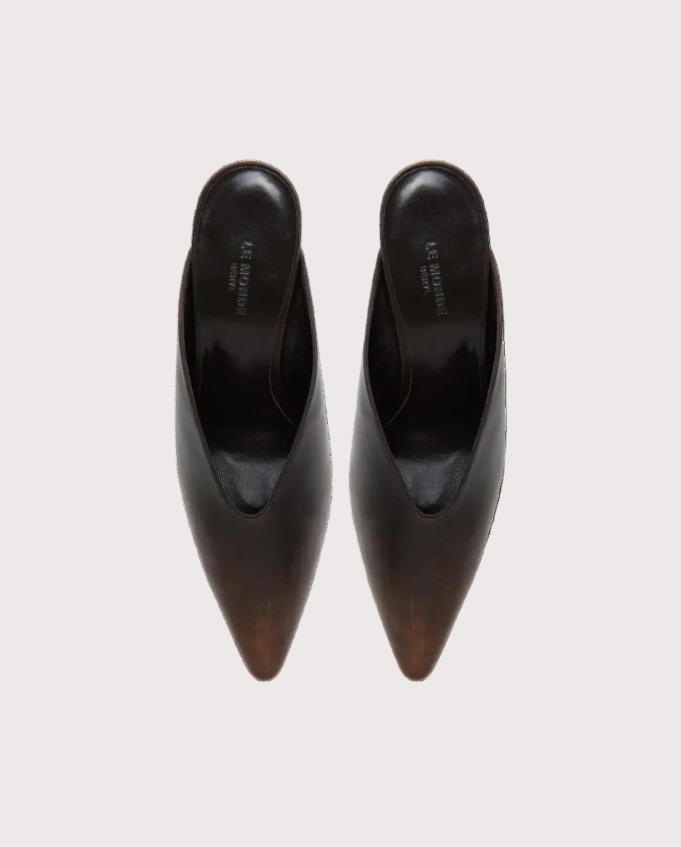 Victoria Wedge Dark Brown