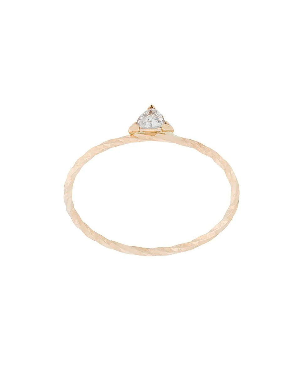 Maria Black Viper ring 14k gold front-Diverse