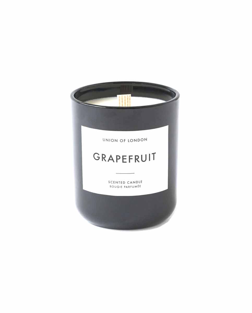 UNION OF LONDON Grapefruit scented candle black med-DIVERSE