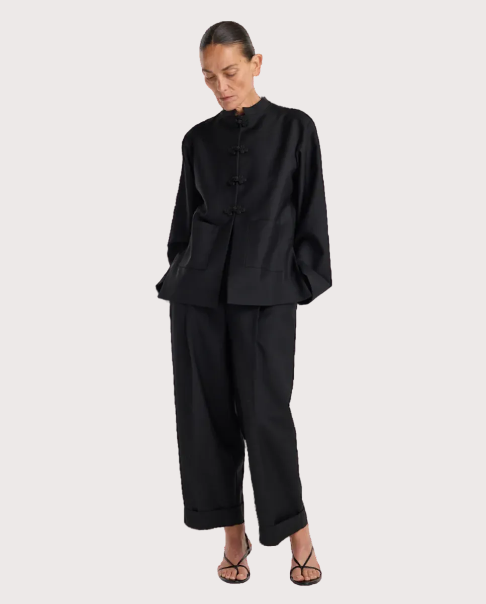 Pankou Closure Jacket Black