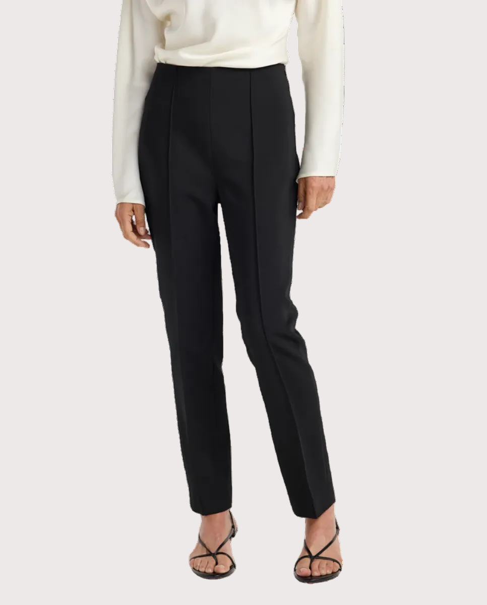 Cigarette Leg Trousers Black