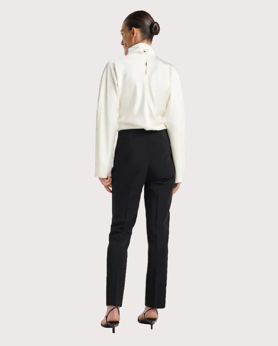 Cigarette Leg Trousers Black