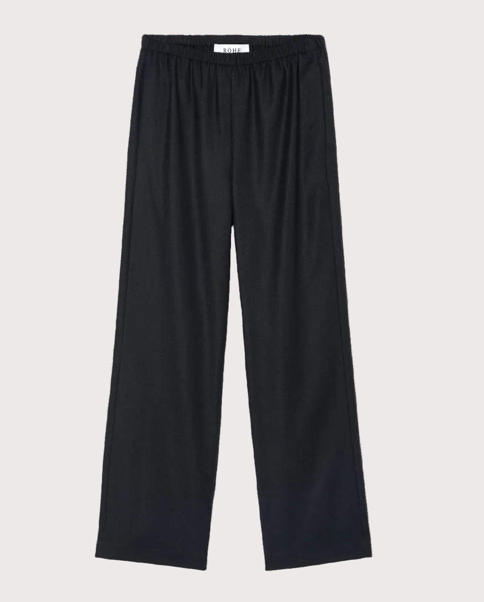 ROHE Relaxed Fit Trousers Anthracite Melange