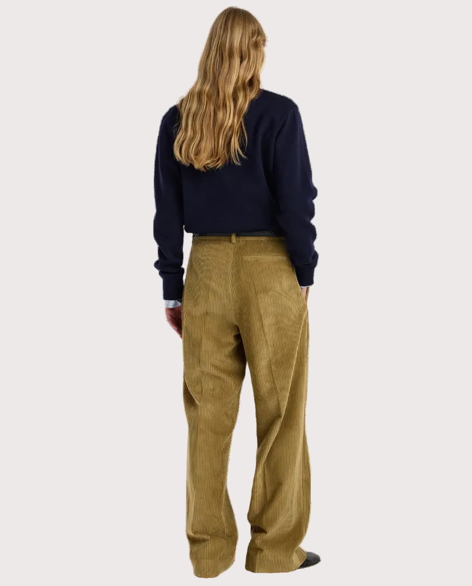 Ted Lower Waist Corduroy Trousers Beige