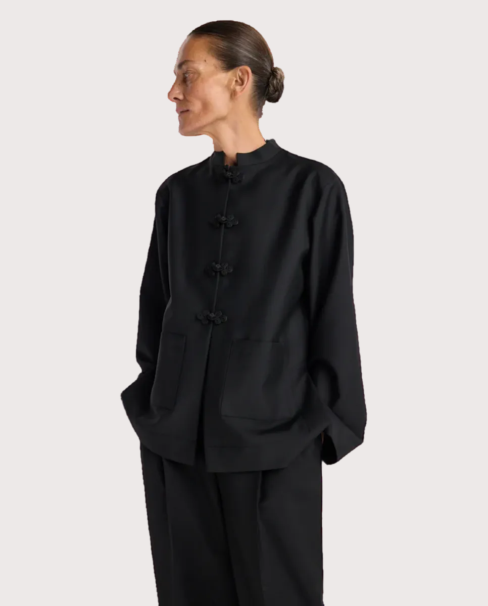 Pankou Closure Jacket Black