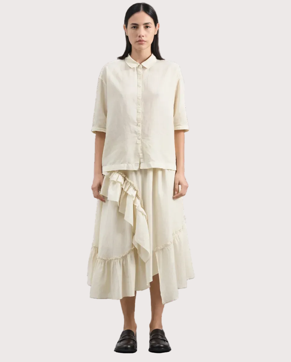 Draped Skirt Yellow