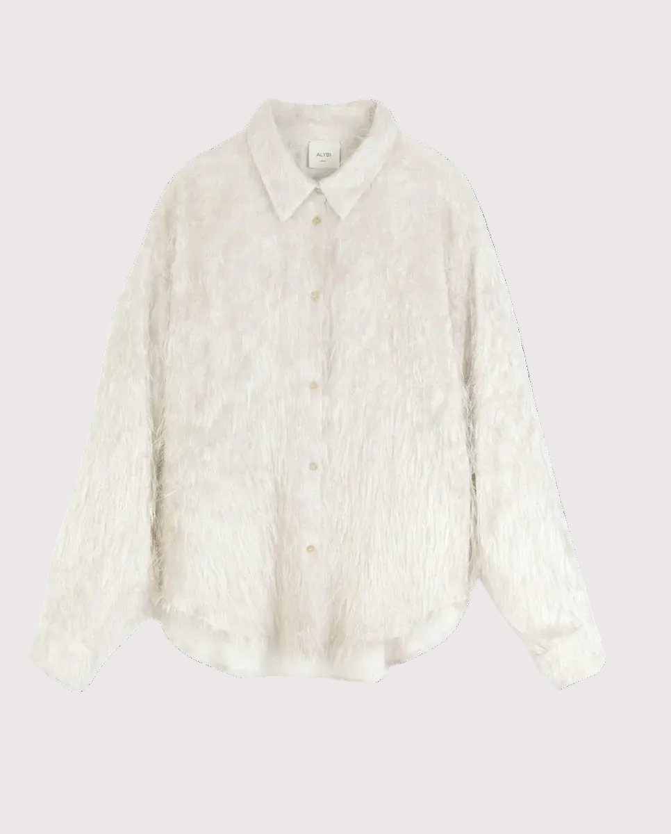 Shirt With Fringes Latte