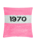 1970 Mohair Cushion Cover Flamingo Pink