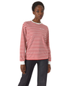 Long Sleeve Striped T-Shirt Red