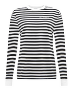 Long Sleeve Striped T-Shirt Black