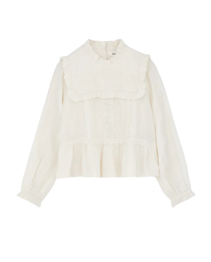 SKALL Jardin Long Sleeve Blouse Ecru