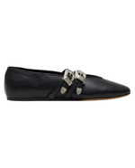 Claudia Western Backles Slippers Black