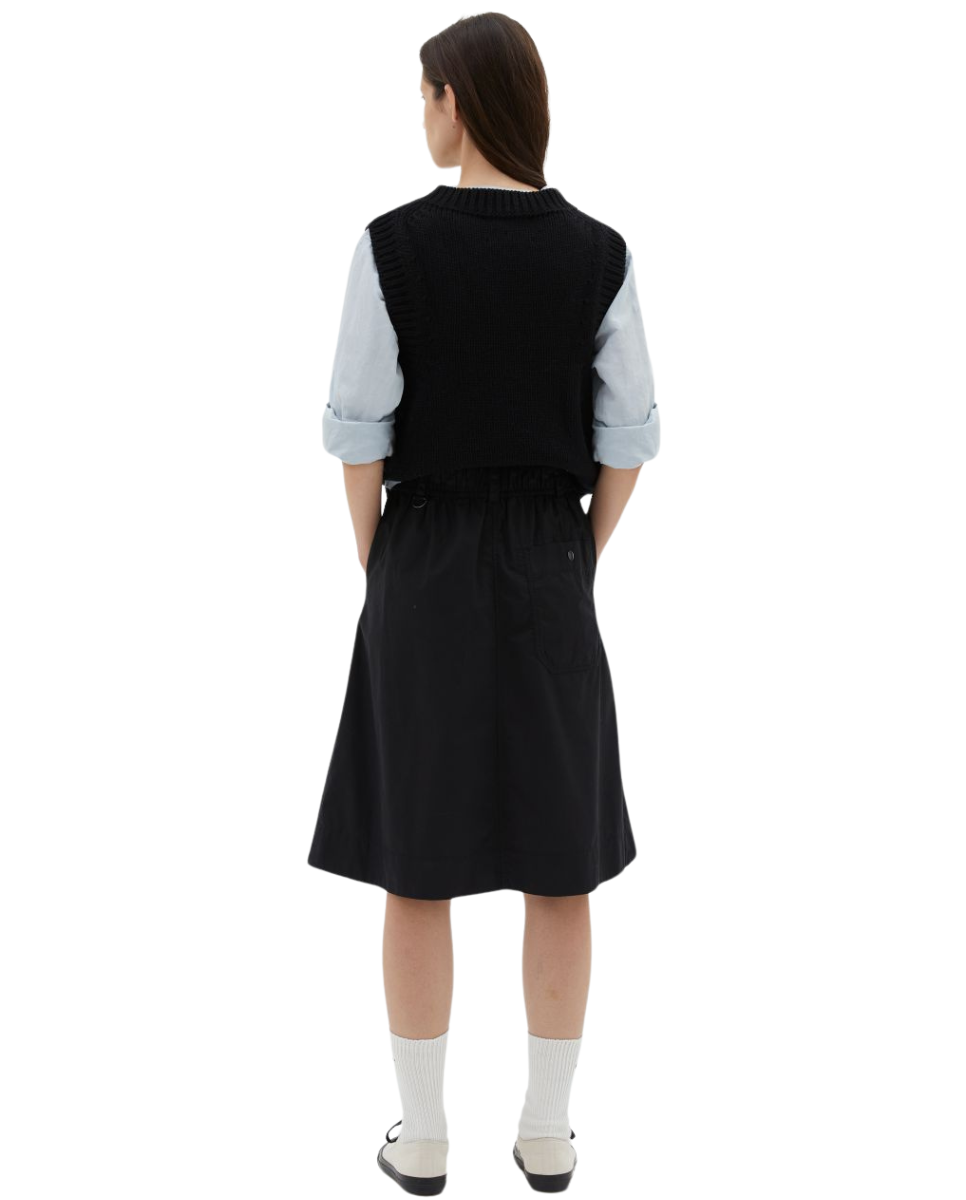 Panelled Scout Skirt Black
