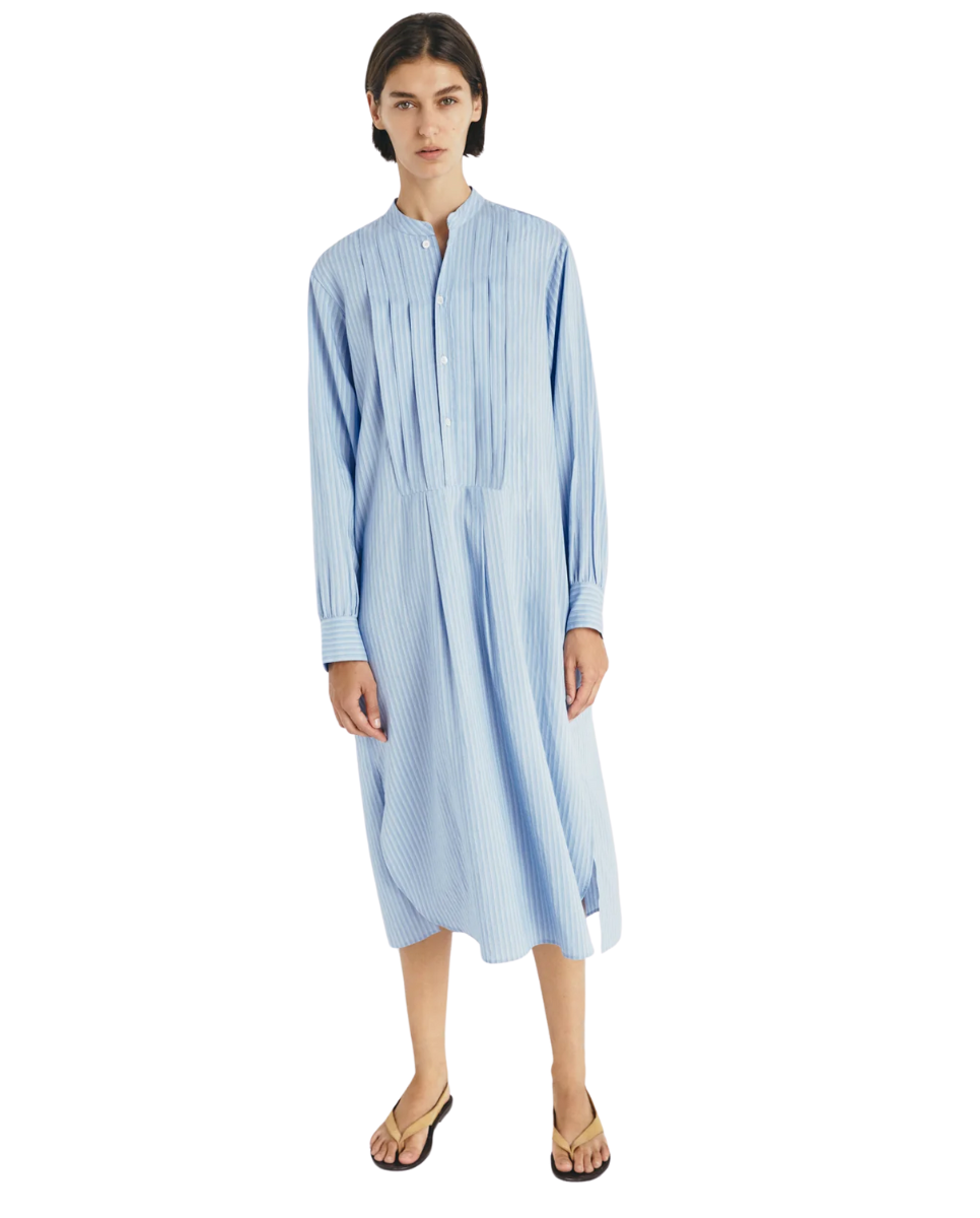 Masscob Baula Blue Striped Dress
