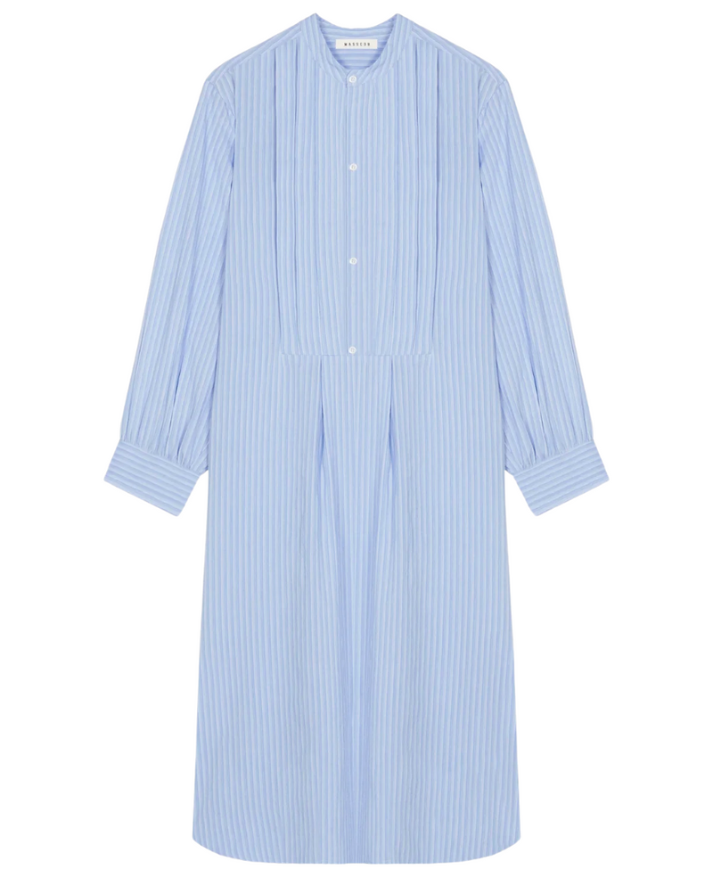 Masscob Baula Blue Striped Dress