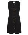 Emma Button Down Black Dress