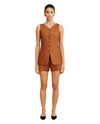 Lorenzo V-Neck Vest Chestnut
