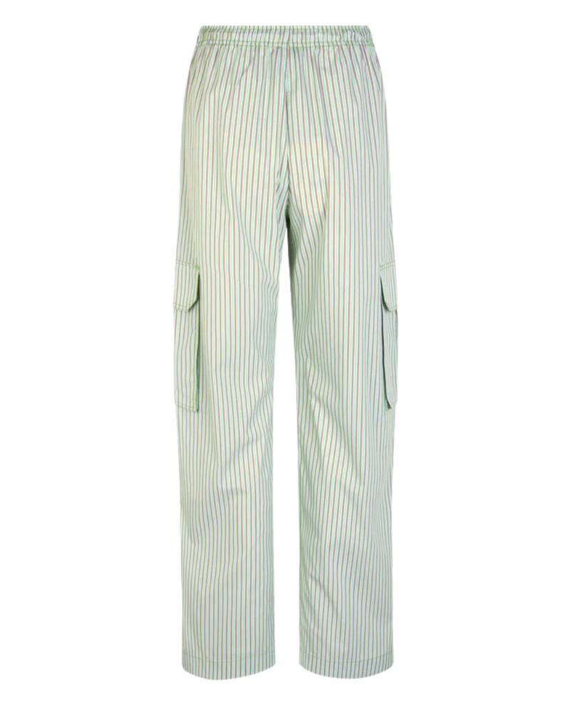 Fatuna Trousers Green Stripes