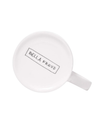 White mug with 'Bella Freud' branding on a white background