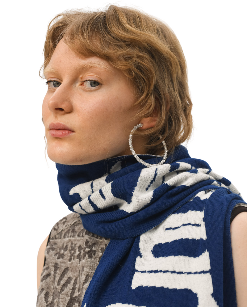 Amour Toujours Scarf Blue