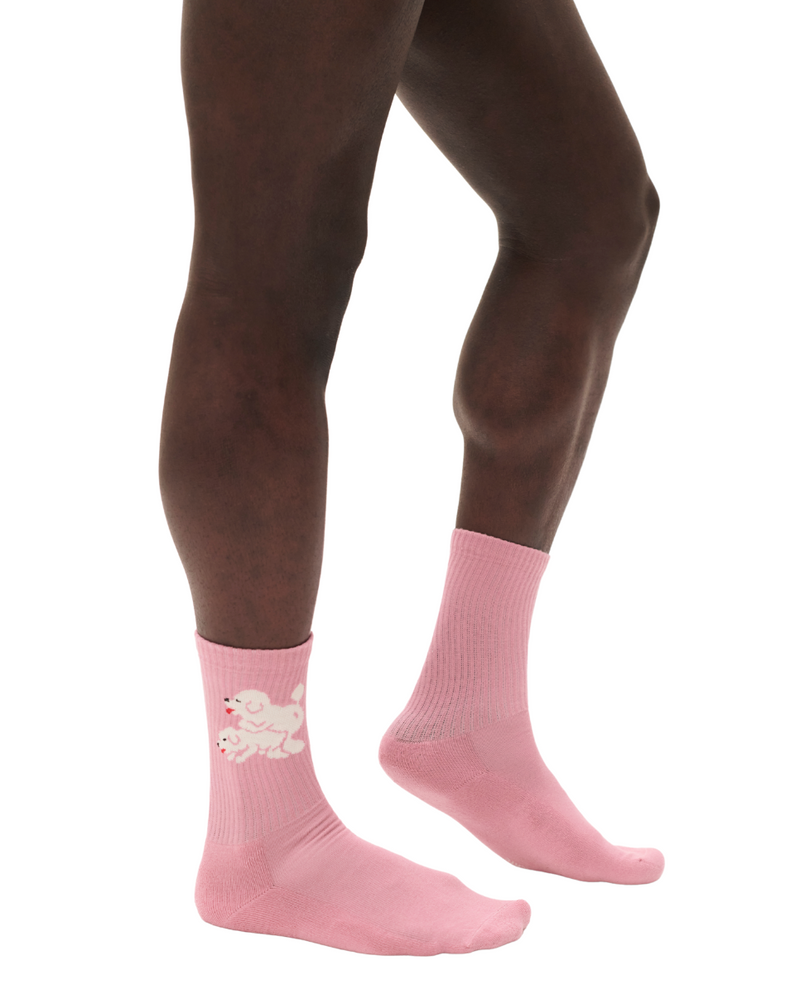 Snoop Dogs Socks in Pink