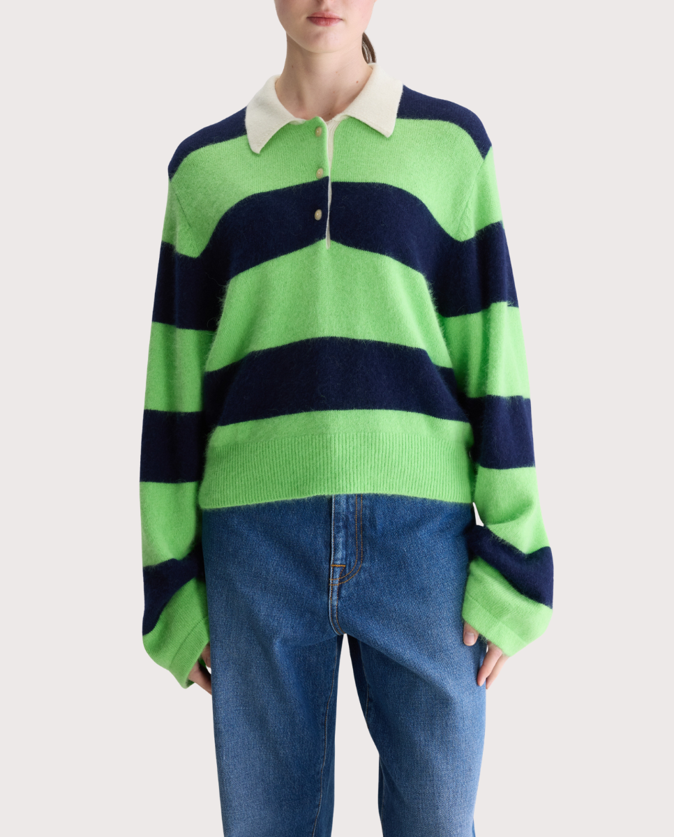 Dusto Striped Polo Sweater
