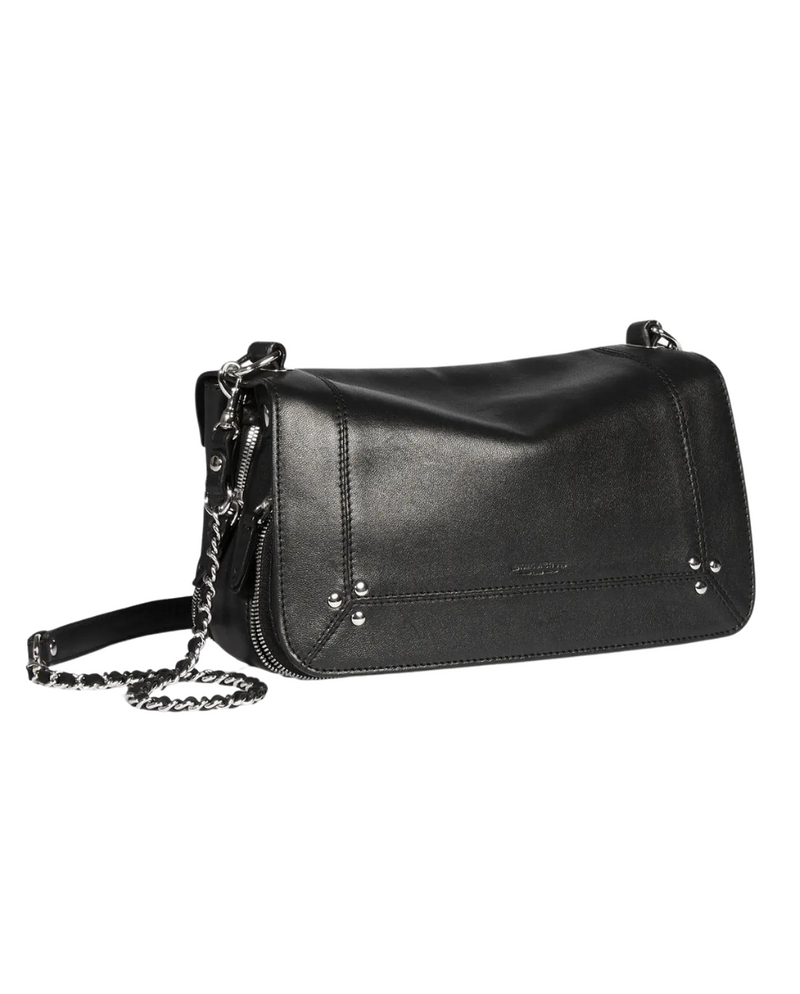 Bobi Bag Medium Black with Silver Hardware