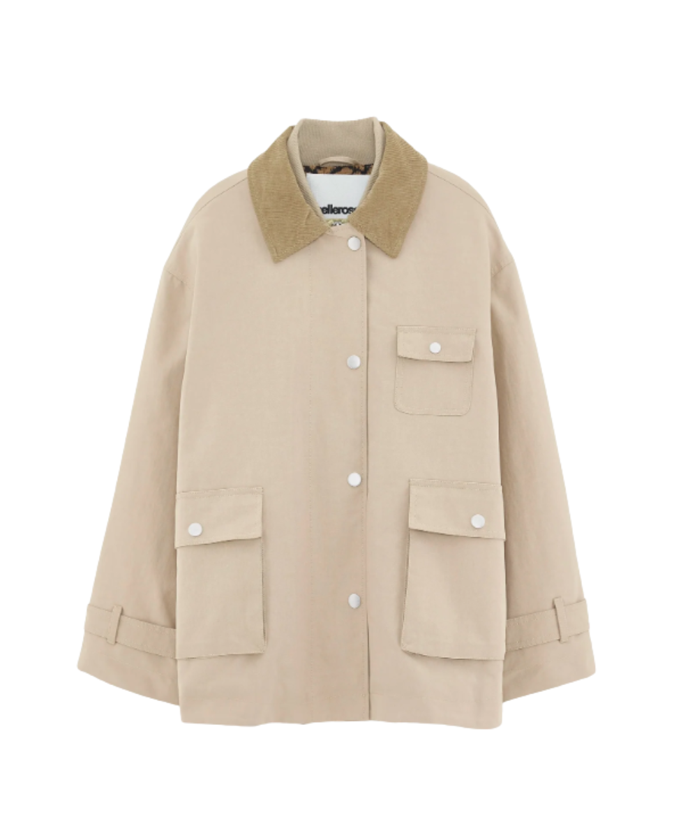 Cotton Blend Jacket Clay