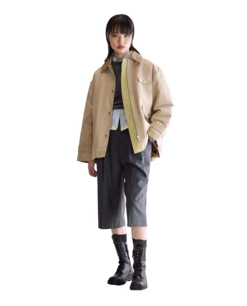 Cotton Blend Jacket Clay