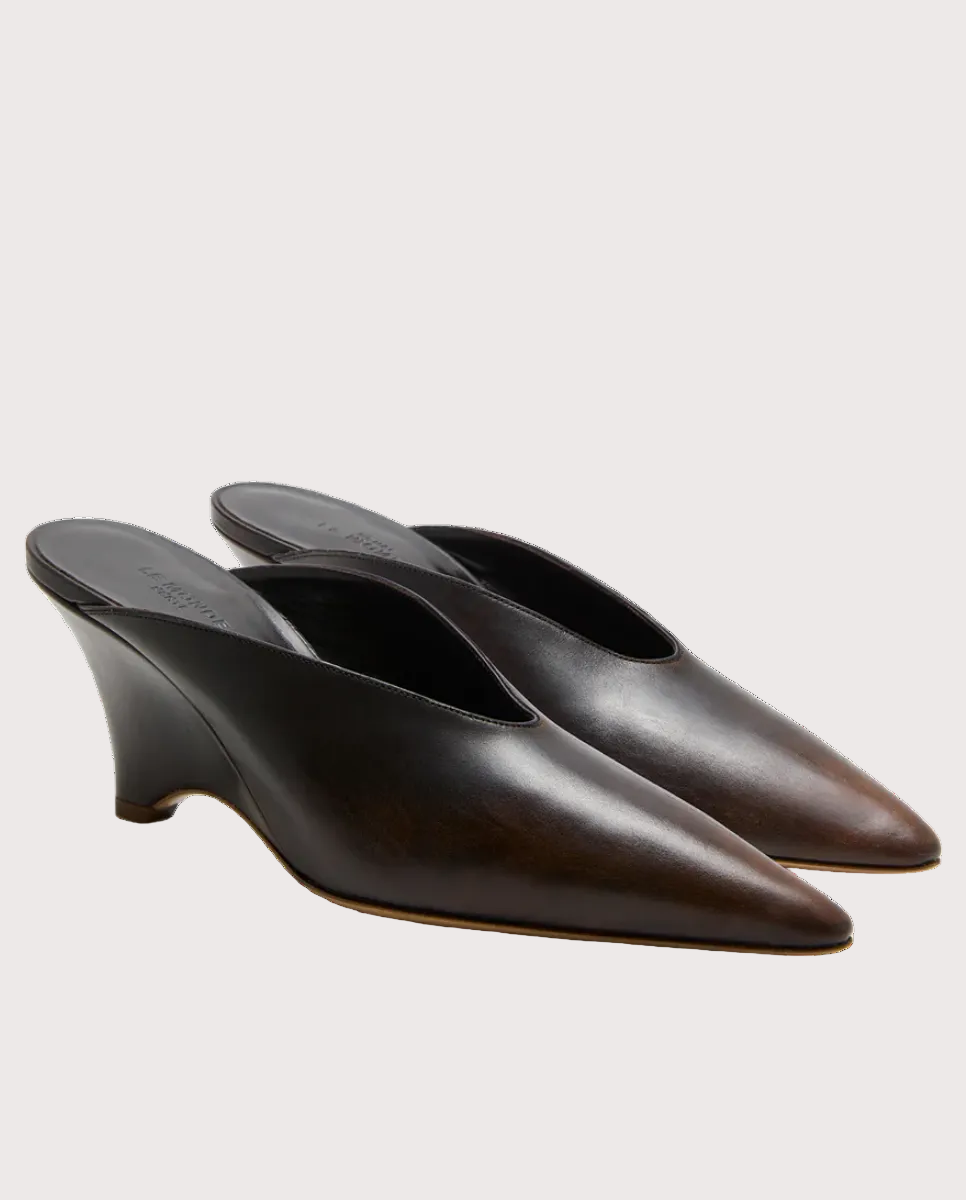 Victoria Wedge Dark Brown