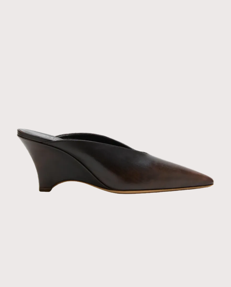 Victoria Wedge Dark Brown