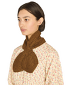 Wool Knitted Scarf Brown