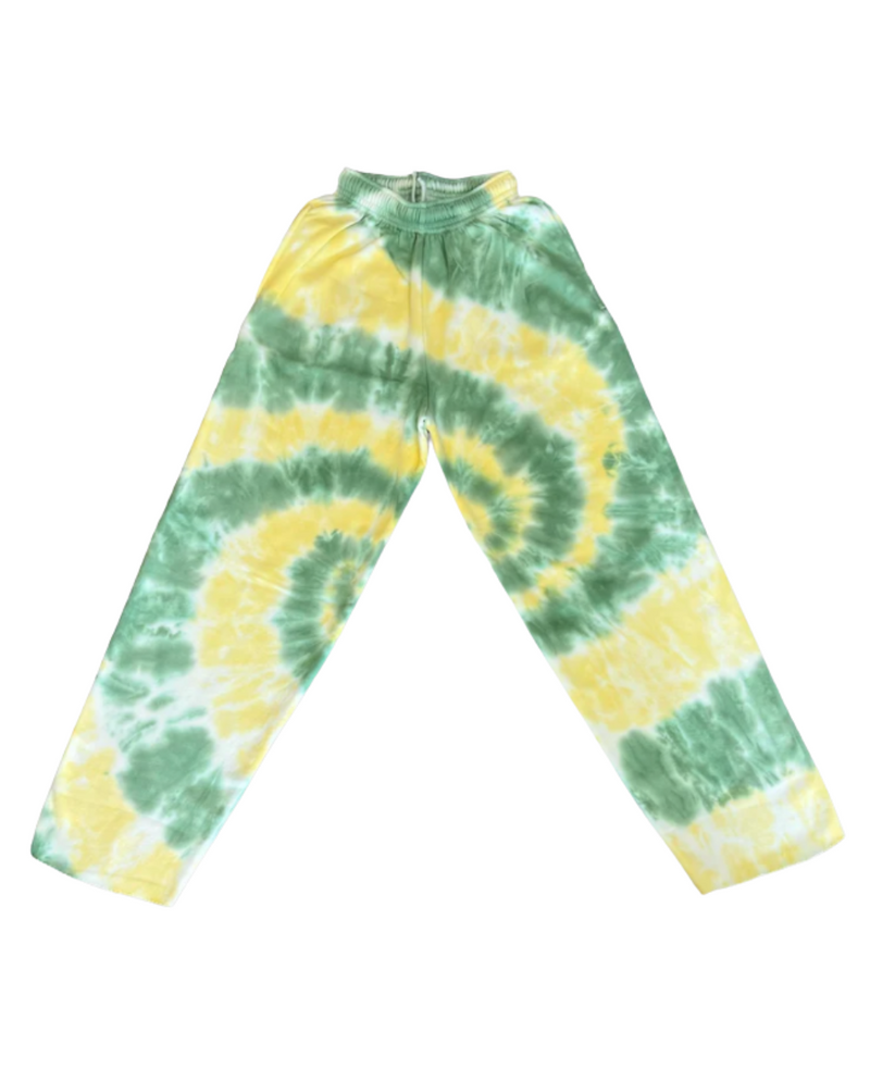 Sunrise Cropped Joggers Green and Yellow
