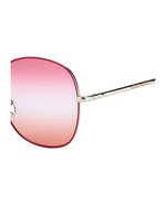 Metal Butterfly Sunglasses Pink
