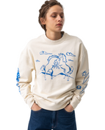 Crazy Horses Sweatshirt In Beige