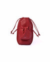 ELAOW Leather crossbody pouch PB1 Red-FRONT