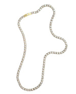 Riva necklace diamanté and gold