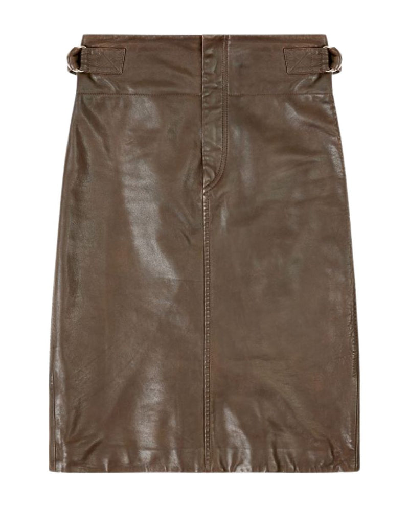 Bertille Skirt Dark Khaki – Diverse