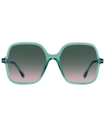 Oversize Square Acetate Sunglasses Green