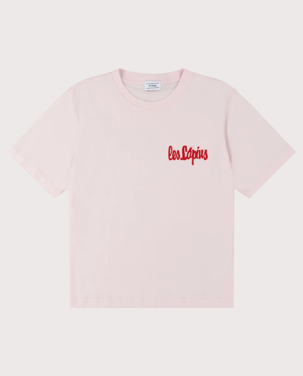 Les Lapins Logo T-shirt In Pink