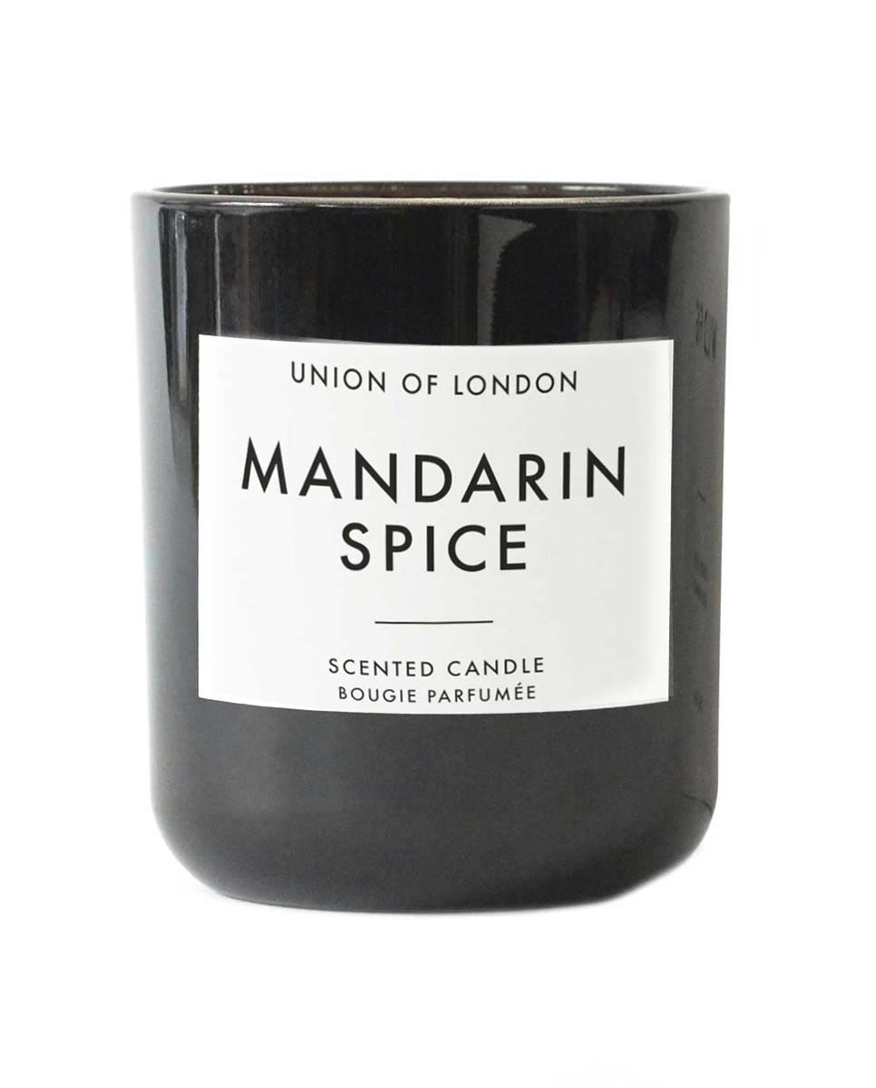 UNION OF LONDON Mandarin spice candle Medium black